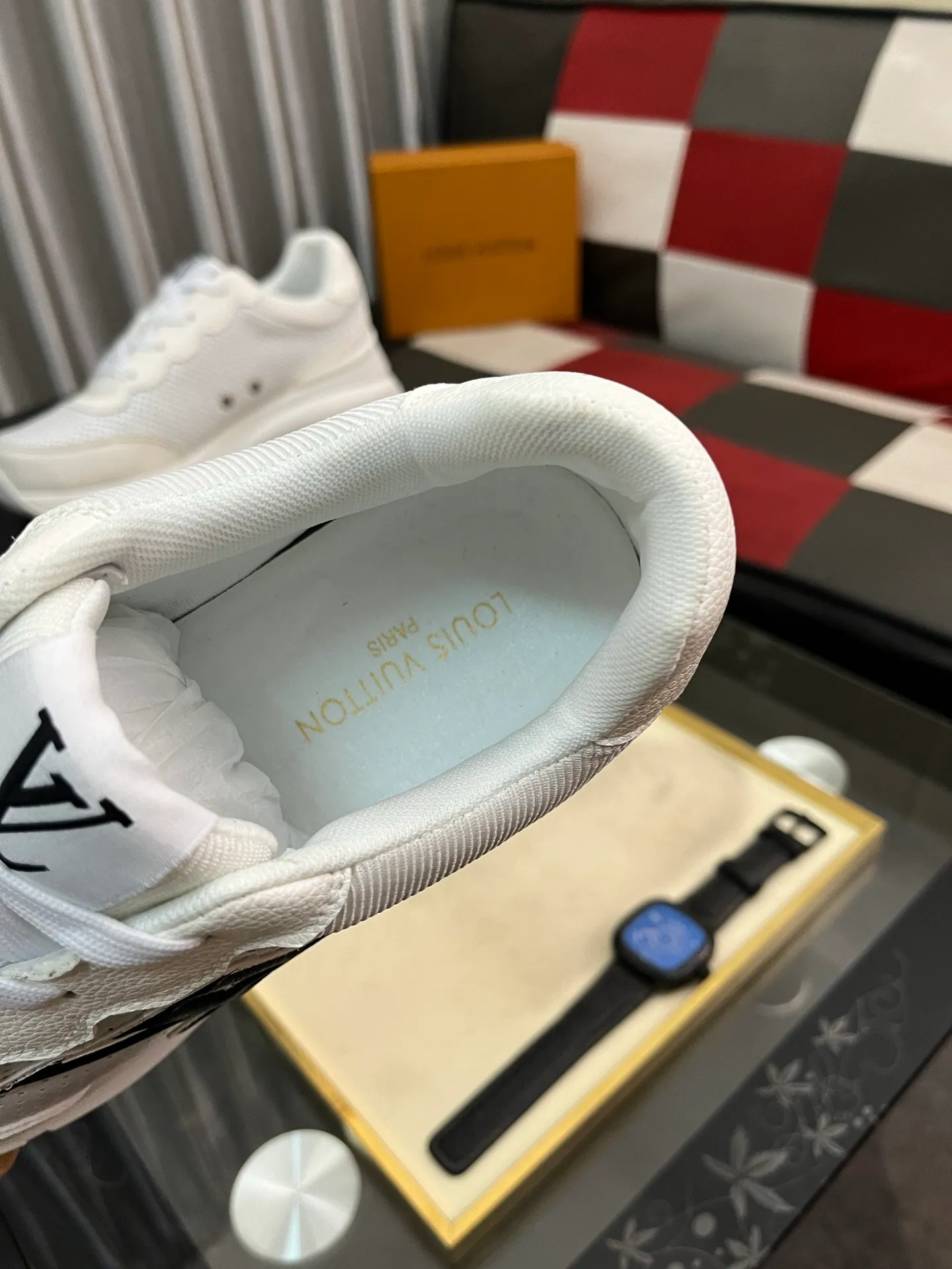 Men's shoes 💰458⌚️⌚️[Louis Vuitton LV] Dad shoes are popular casual sports shoes with outsole, breathable and comfortable, easy to walk, trendy men's versatile fly woven epoxy with ➕leather lining➕Gucci's popular original outsole, sports and running style, super comfortable. Code number 38-44